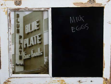 Blue Plate Chalkboard