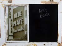 Blue Plate Chalkboard